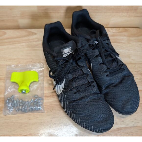 Nike Zoom Rival M Track Spikes Shoes Black Men’s 7.5 w/ Bag & Tool AH1020-002 - Picture 1 of 11